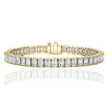 Emerald Cut Tennis Bracelet Made with Swarovski Elements