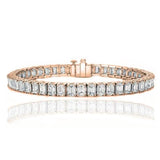 Emerald Cut Tennis Bracelet Made with Swarovski Elements