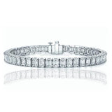 Emerald Cut Tennis Bracelet Made with Swarovski Elements