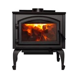 Empire Stove Gateway 2300 26-Inch Freestanding Metallic Black Wood Burning Fireplace [WB23FS] (SAK40618)