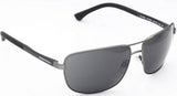 Emporio Armani 2033 3130/87 Matte Grey Metal Sunglasses