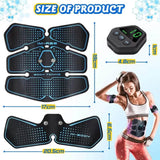 EMS Muscle Stimulator LCD Screen USB Rechargeable Portable Trainer