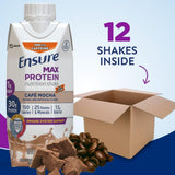 Ensure Max Protein Cafe Mocha, 11 oz Carton, CS/12
