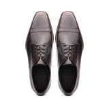25-550-GRY ENZO Italian Calfskin Cap Toe Burnished Black