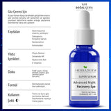 Herbaderm: Bakuchiol Anti-Wrinkle Eye Serum - Firming, Brightening, Hydrating Night Treatment for Fine Lines & Dry Eyes