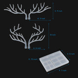 Epoxy Resin Silicone Molds Antlers Tree Branch Tray Jewelry Displayed Organizer