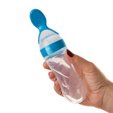 Babyjem Baby Squeeze Spoon - BPA-Free, One-Handed Feeding, Silicone Baby Feeding Utensils, Baby Feeding Accessories, Baby Feeding Spoon