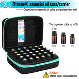Essential Oils Storage for 30 Bottles Carrying Case+Oil Bottle Opener Cap Labels