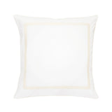 Classic Double Border Percale Cotton Euro Sham Pair