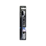 Rocs Black Edition Medium Toothbrush - Superior Plaque Removal & Gentle Teeth Whitening - Enhanced Dental Hygiene