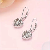 Exquisite Hollow Heart-Shaped Hoop Earrings
