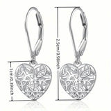 Exquisite Hollow Heart-Shaped Hoop Earrings