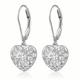 Exquisite Hollow Heart-Shaped Hoop Earrings