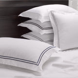 Exquisite Hotel Satin Stitched 100% Cotton Percale Duvet Set