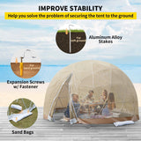 Extra Large 10 Person Outdoor Igloo Garden Greenhouse Dome Tent, 12FT (94316275)