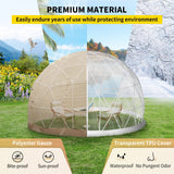 Extra Large 10 Person Outdoor Igloo Garden Greenhouse Dome Tent, 12FT (94316275)