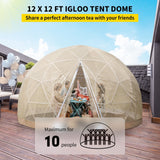 Extra Large 10 Person Outdoor Igloo Garden Greenhouse Dome Tent, 12FT (94316275)