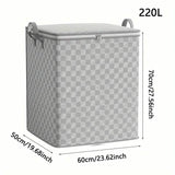 Checkerboard Canvas Portable Storage Box