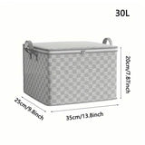 Checkerboard Canvas Portable Storage Box
