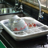 Extra Large Dish Drying Rack with Utensil Holder