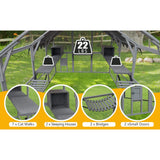 Alora Extra Large Outdoor Cat Kitten Playpen House With Platforms, And Waterproof Cover (SAK55092)