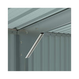 Alora Extra-Large Outdoor Galvanized Steel Outdoor Storage Shed With Skylight Roof (SAK42671)
