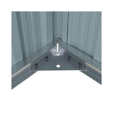 Alora Extra-Large Outdoor Galvanized Steel Outdoor Storage Shed With Skylight Roof (SAK42671)