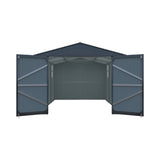 Alora Extra-Large Outdoor Galvanized Steel Outdoor Storage Shed With Skylight Roof (SAK42671)