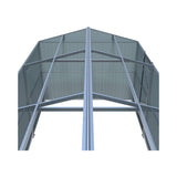 Alora Extra-Large Outdoor Galvanized Steel Outdoor Storage Shed With Skylight Roof (SAK42671)