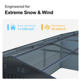 Alora Extra-Large Outdoor Galvanized Steel Outdoor Storage Shed With Skylight Roof (SAK42671)