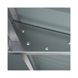 Alora Extra-Large Outdoor Galvanized Steel Outdoor Storage Shed With Skylight Roof (SAK42671)