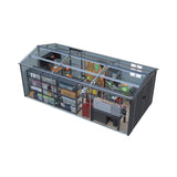 Alora Extra-Large Outdoor Galvanized Steel Outdoor Storage Shed With Skylight Roof (SAK42671)