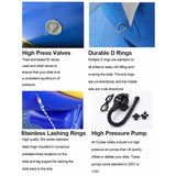 Extra Large Inflatable Private Dock Swimming Pool Yacht Water Slide With Safety Net And Electric Air Pump (SAK14286)