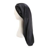 Extra Long Satin Bonnet Sleep Cap Long Bonnet for Braids Hair Loose Cap