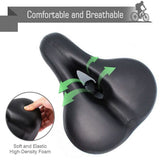 Extra Wide Big Bum Bike Seat Soft & Comfort Padded MTB Road Bicycle Gel Saddle Cushion