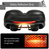 Extra Wide Big Bum Bike Seat Soft & Comfort Padded MTB Road Bicycle Gel Saddle Cushion