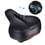 Extra Wide Big Bum Bike Seat Soft & Comfort Padded MTB Road Bicycle Gel Saddle Cushion