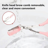 Eyebrow Trimmer Scissors with Comb
