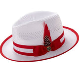 New Colorful Feather Jazz Hat For Sun Protection