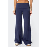 Womens Loose-Fit Foldable Casual Pants For Spring And Summer