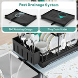 Black Metal Dish Rack – 2-Layer / 3-Layer