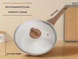 Non-stick Flat-bottom Frying Pan Designed For Both Induction Cooktops And Gas Stoves