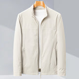 Mens Slim-fit Stand-collar Jacket