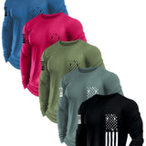 Mens Outdoor Casual Sporty Crew-neck Long-sleeve
