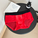 Ice Silk Lightweight Breathable Bottom Crotch Men's Triangle Underwear