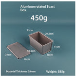 Rectangular Toast Box With Lid Commercial Bread Mold