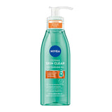 Nivea Derma Skin Clear Acne Face Wash: Deep Cleansing Salicylic Acid & Niacinamide Gel for Blemish & Pore Control, Oily & Acne-Prone Skin
