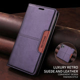 Anti-theft Card-Slotted Business Leather Case Light Luxury Skin-Feel Phone Case