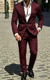 Mens Two-Piece Business Professional Formal Suit