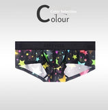Men's Non-low-rise Ultra-thin Leopard Print Boxer Briefs